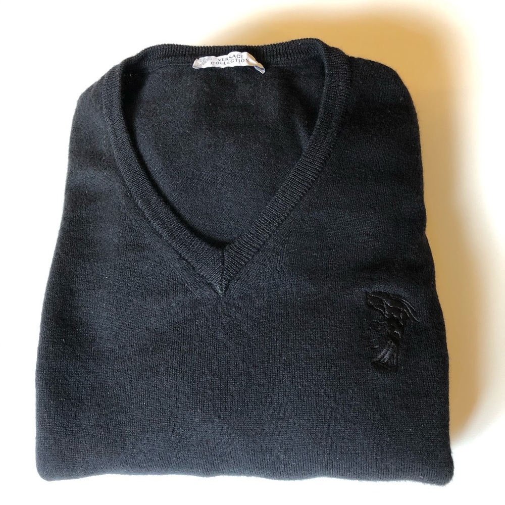Authentic Versace Collection Men’s V-Neck Sweater
